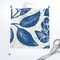 Blue Block Print Butterflies Flowers Traditional Botanical Toile Peonies Cottagecore Custom Printed Fabric by Spoonflower Various Fabrics by the Yard or Fat Quarter